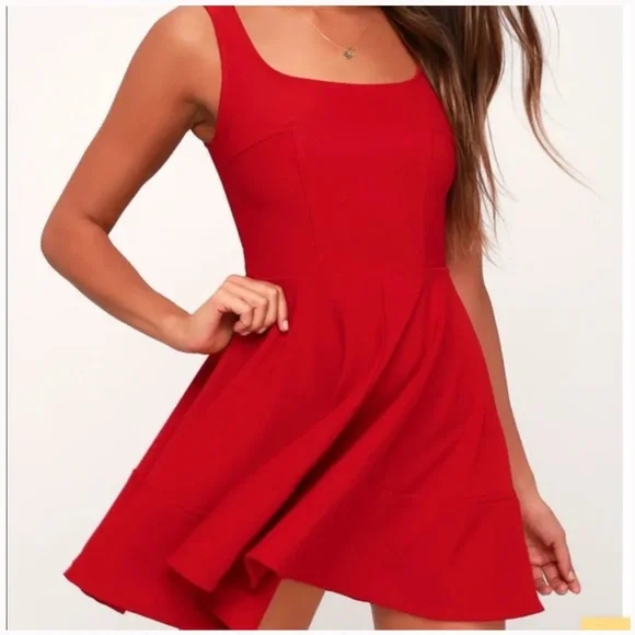 sachin and babi light blue dress De-Vil Red Dress Skater Dress